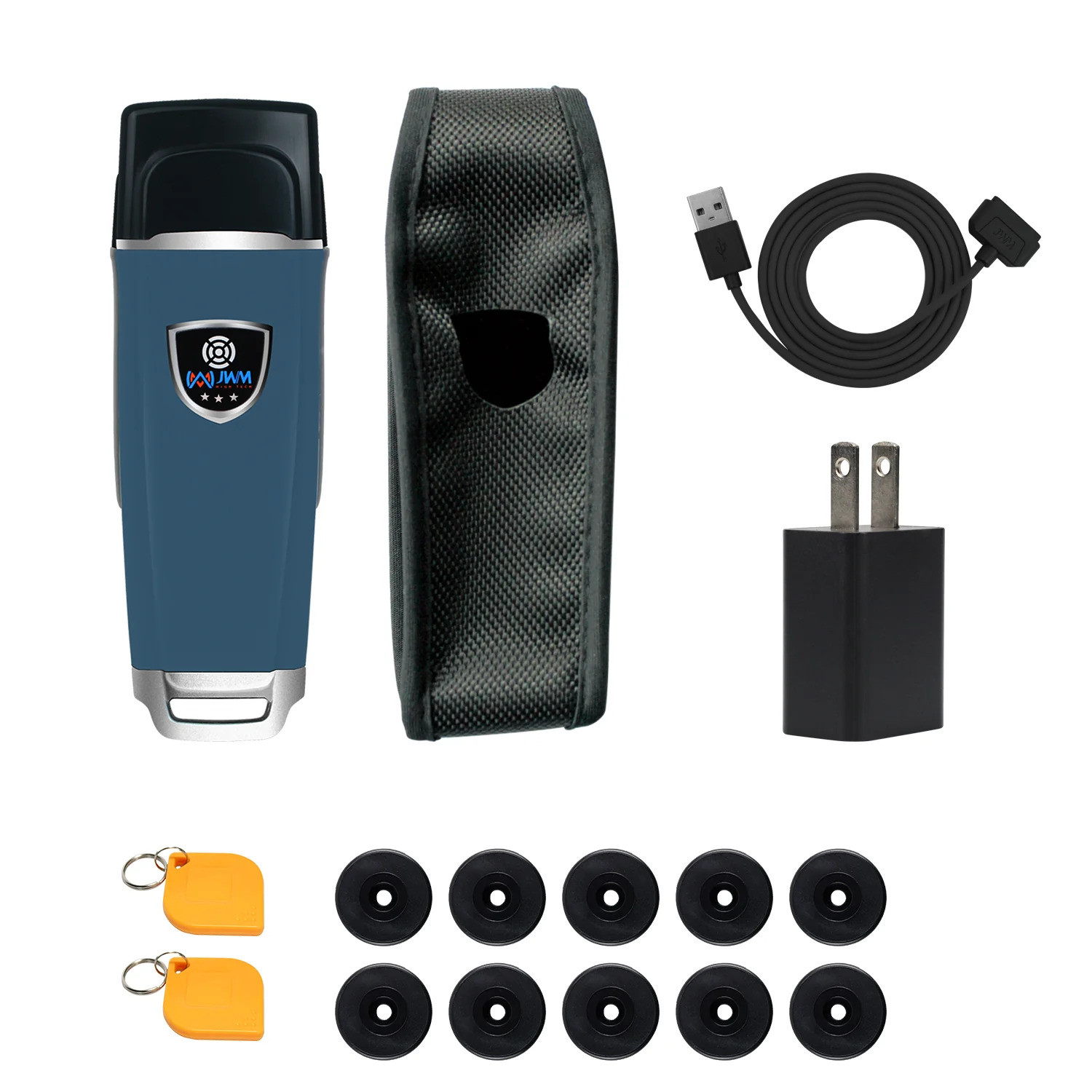 JWM Guard Tour Patrol System with RFID Tags, Security Guard Equipment for Hotels, Hospital, School, Professional Guard Monitoring Attendance System, Free Cloud Software